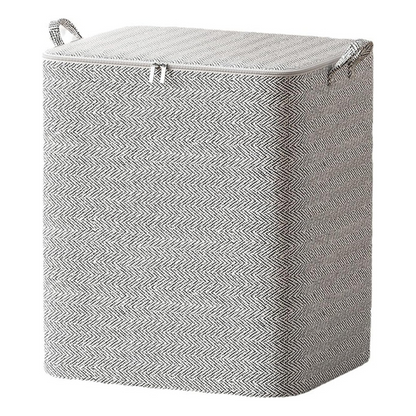 Under-Bed Storage Bin with Lid, Stackable Non-Woven Fabric Box, XL with Handles