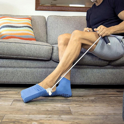 EasySock Helper with Long Ergonomic Handle for Effortless Dressing