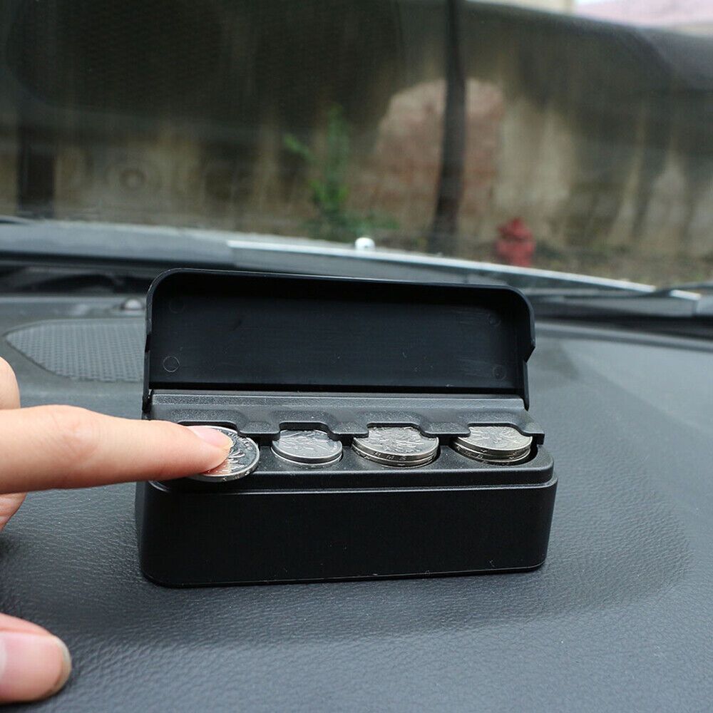 Compact Coin Organizer with Snap Closure for Car Use