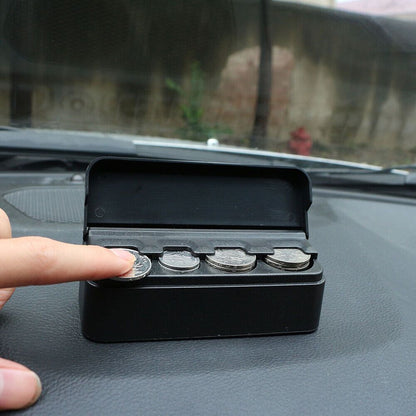Compact Coin Organizer with Snap Closure for Car Use