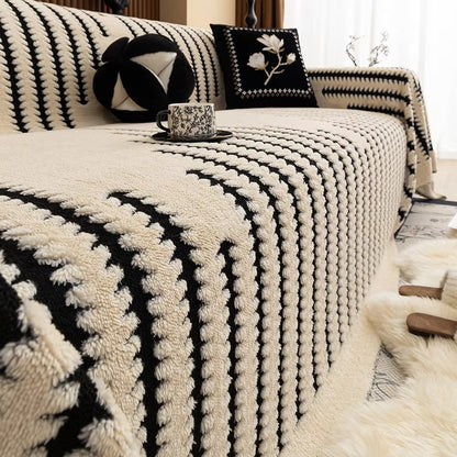 Knit Sofa Slipcover for Decorative Protection