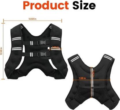 Customizable Resistance Training Vest with Safety Stripes