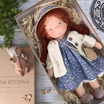 Cherished Companion Doll with Soft Cotton and Wool Fill