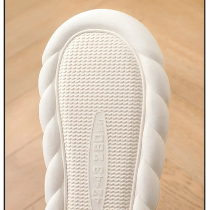 Men's Winter Slippers - Waterproof Plush House Shoes with Non-Slip Sole
