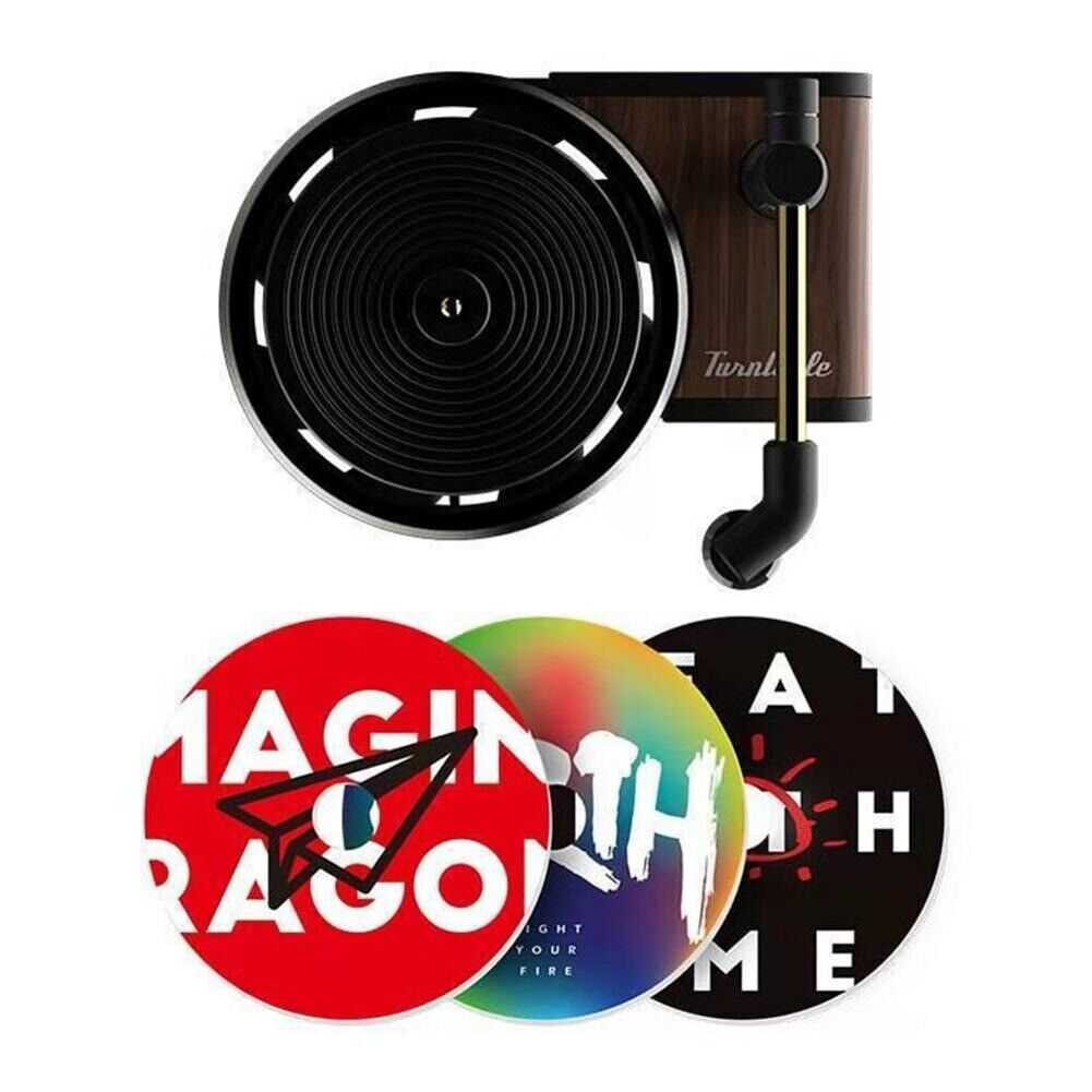 Retro Vinyl Phonograph Air Freshener for Car - Essential Oil Diffuser
