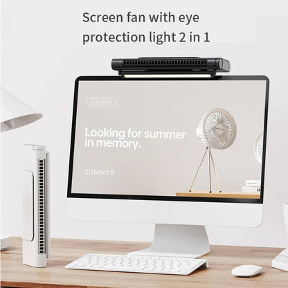 Personal Cooling Fan with Stepless Speed Control – USB Bladeless Desk Mount