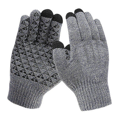Touchscreen Winter Gloves with USB Heating - Three Finger Design for Skiing, Cycling, and Riding