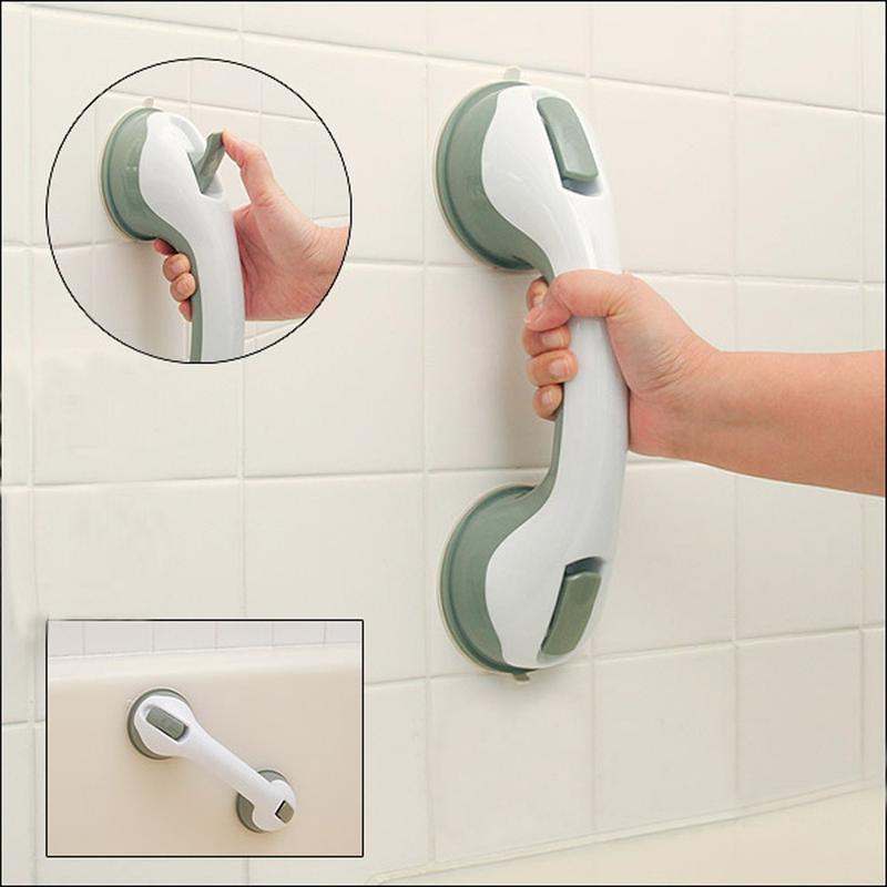 Secure Bathroom Support Bar with Textured Grip Handle