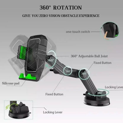 Universal Vehicle Phone Holder with 16.9in Adjustable Arm