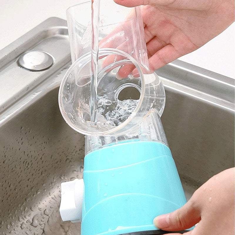 Effortless Vegetable Shredder with 3 Blades and Secure Base