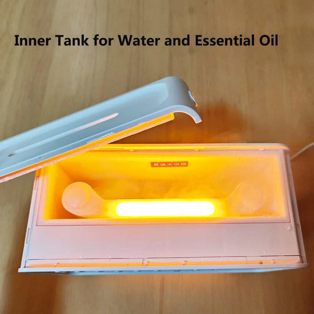 Bluetooth Speaker with 8 Sounds, Humidifier, Night Light, and Aroma Diffuser for Travel and Bedroom