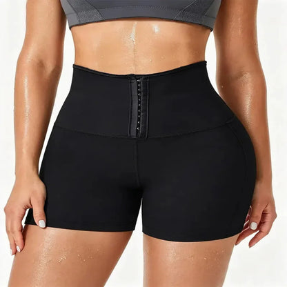 High Rise Active Shorts with Compression Support Wrap