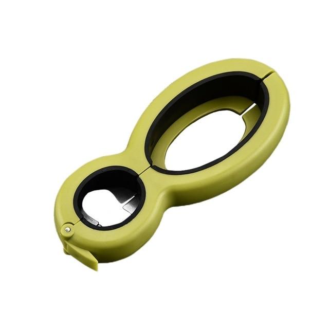 All-in-One Kitchen Opener with Comfortable Grip and Cutter