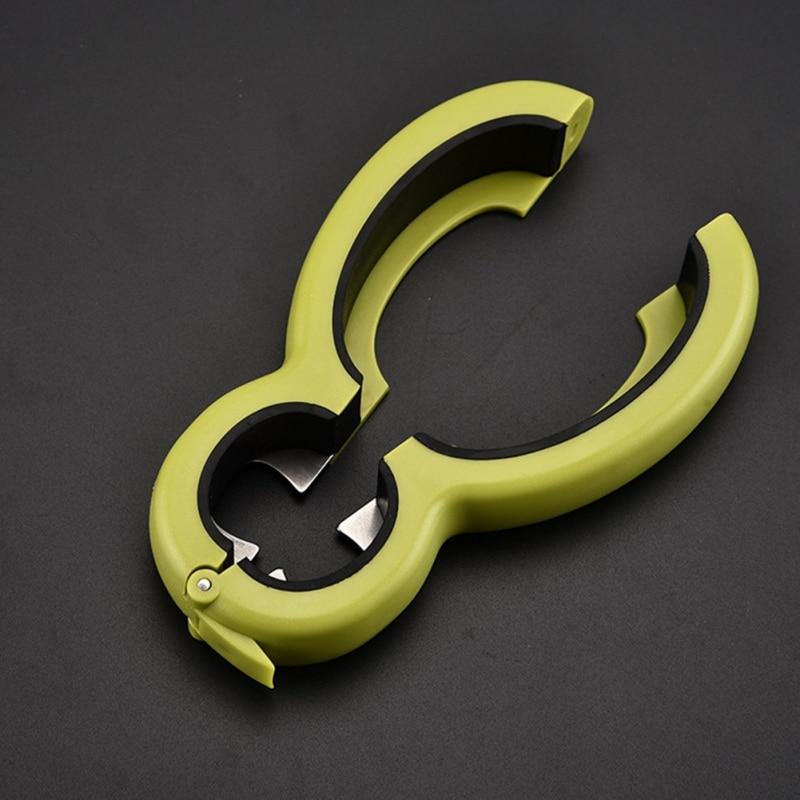 All-in-One Kitchen Opener with Comfortable Grip and Cutter