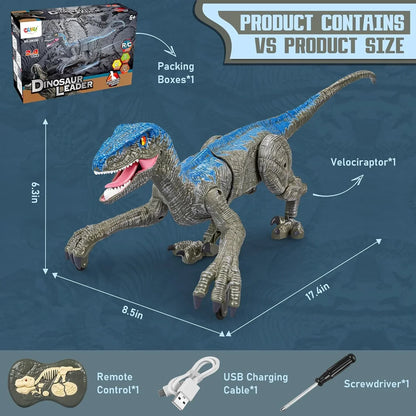 Remote-Controlled Dino Adventure Toy with Sounds & Lights