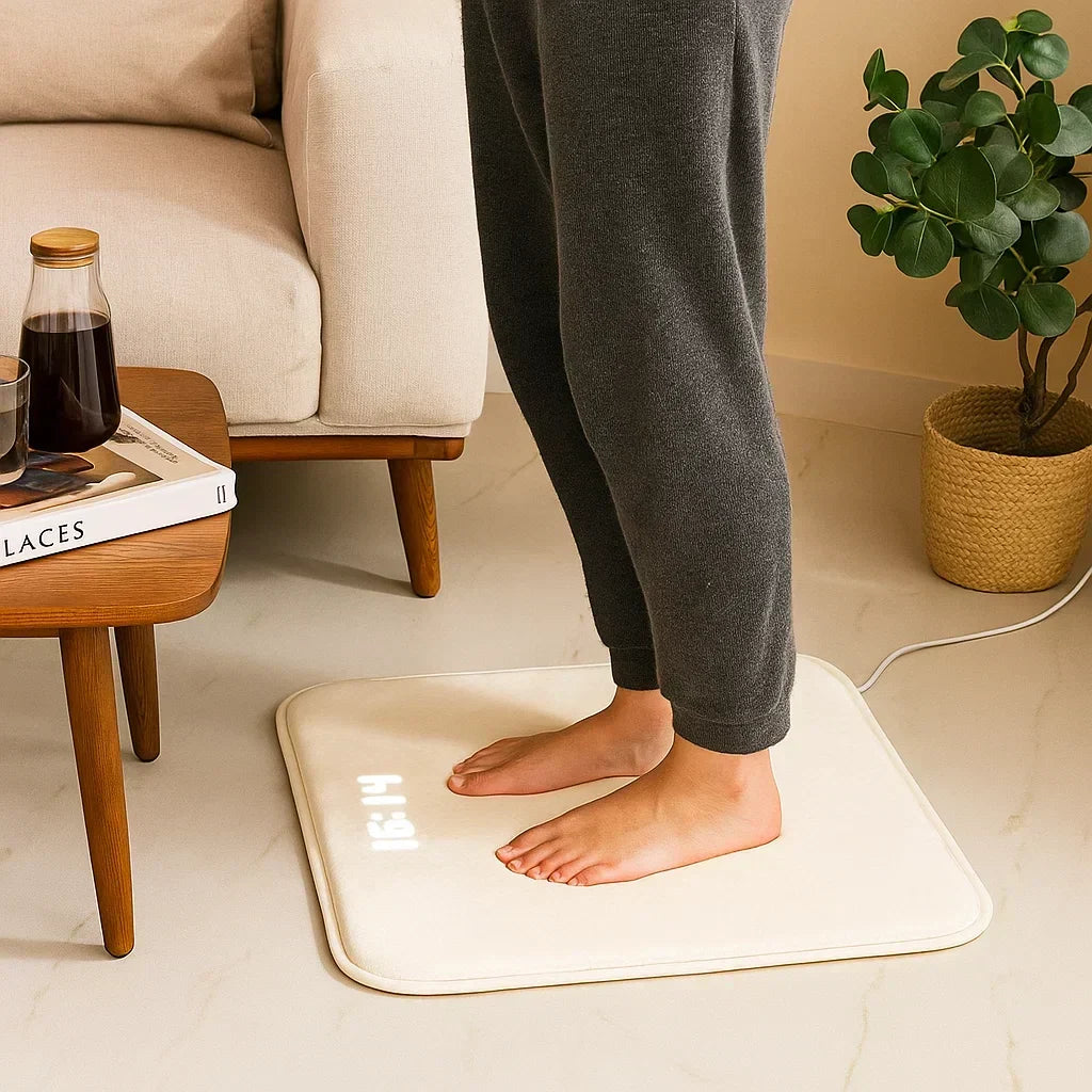 Alarm Clock with Foot Activation for Deep Sleepers