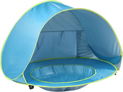 Instant Shade Beach Tent with Splash Zone for Kids