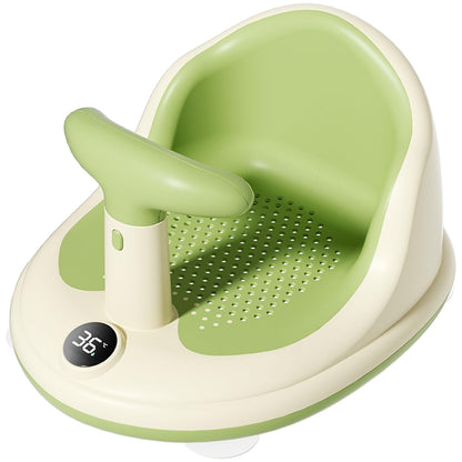 Secure Baby Bathing Chair with Floating Temperature Monitor