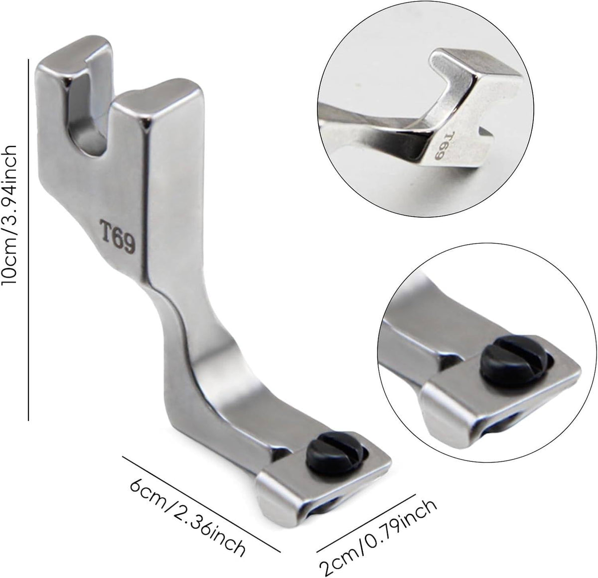 Precision Zipper Foot for Seamless Invisible Zipper Installation