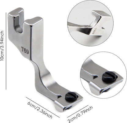 Precision Zipper Foot for Seamless Invisible Zipper Installation