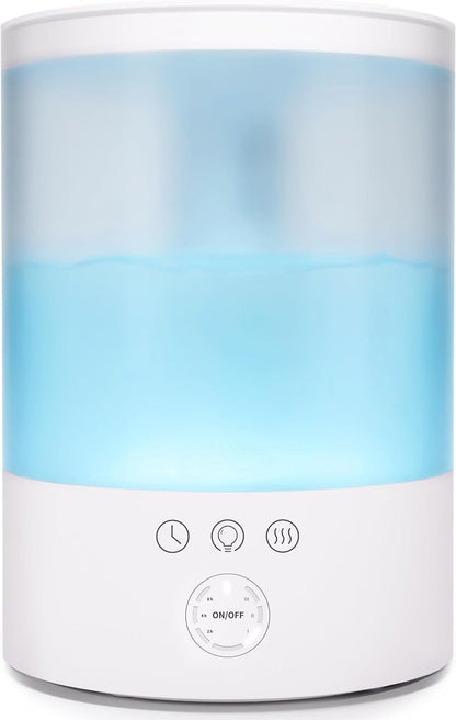 Cool Mist Humidifier with Extended Runtime and Ambient Lighting