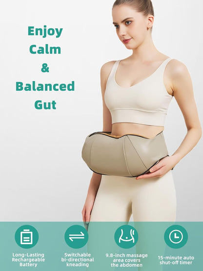 ComfortWave Abdominal Relief Massager with Heat & Dual Heads
