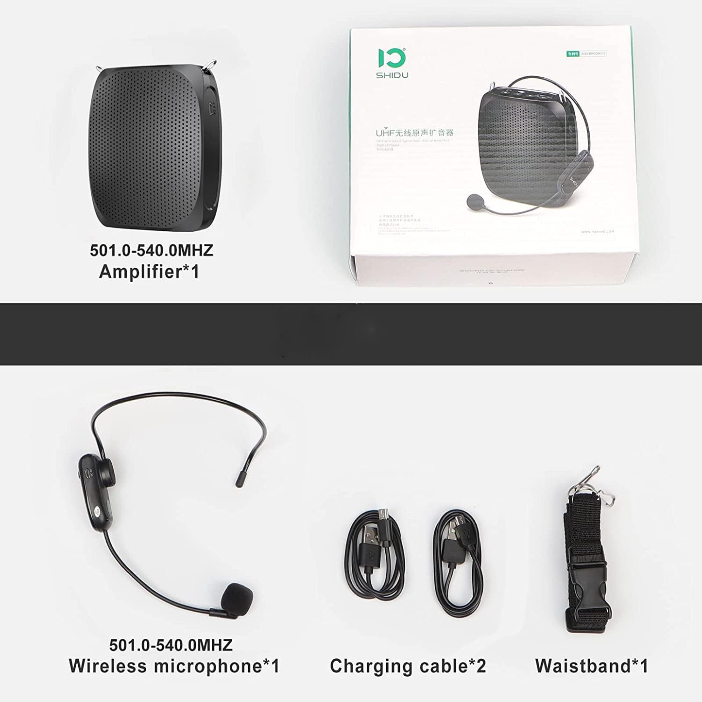 Portable Voice Enhancer with Flexible Microphone and Sound Clarity, 10W Speaker