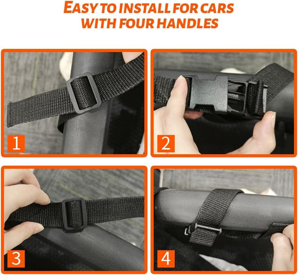 Overhead Storage Net for Vehicles with Easy Access Zipper