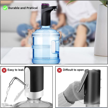 Rechargeable Electric Water Dispenser with One-Touch Operation