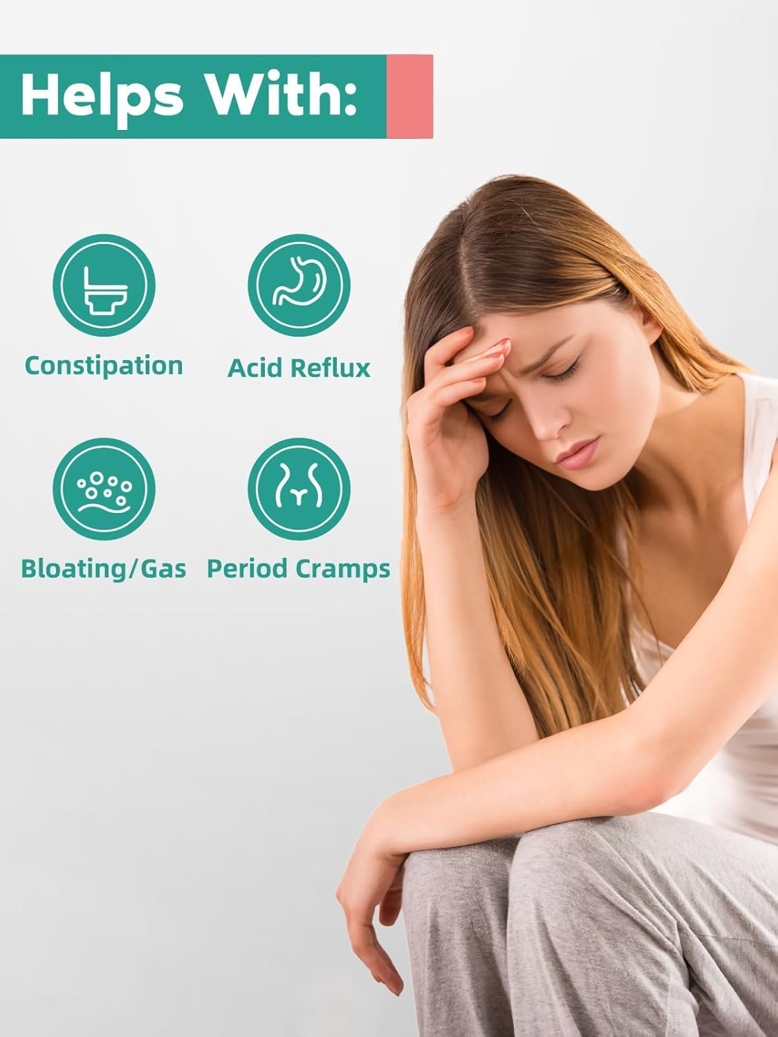 ComfortWave Abdominal Relief Massager with Heat & Dual Heads