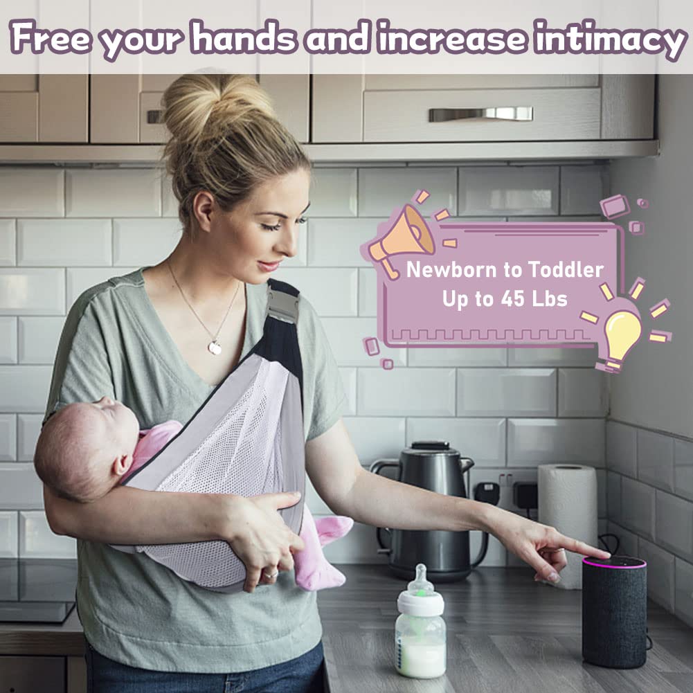 Comfortable Baby Carrier Wrap with Breathable Mesh and Soft Straps