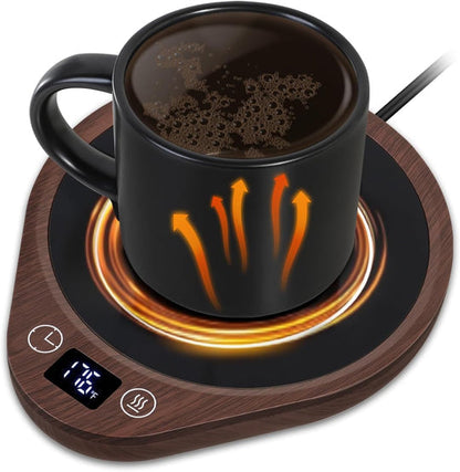 Premium Drink Warmer with Adjustable Heat and Safety Features