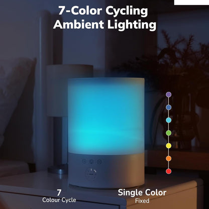 Cool Mist Humidifier with Extended Runtime and Ambient Lighting