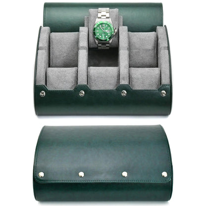 Watches Storage Roll for 3 or 6, Soft Suede Interior & PU Leather