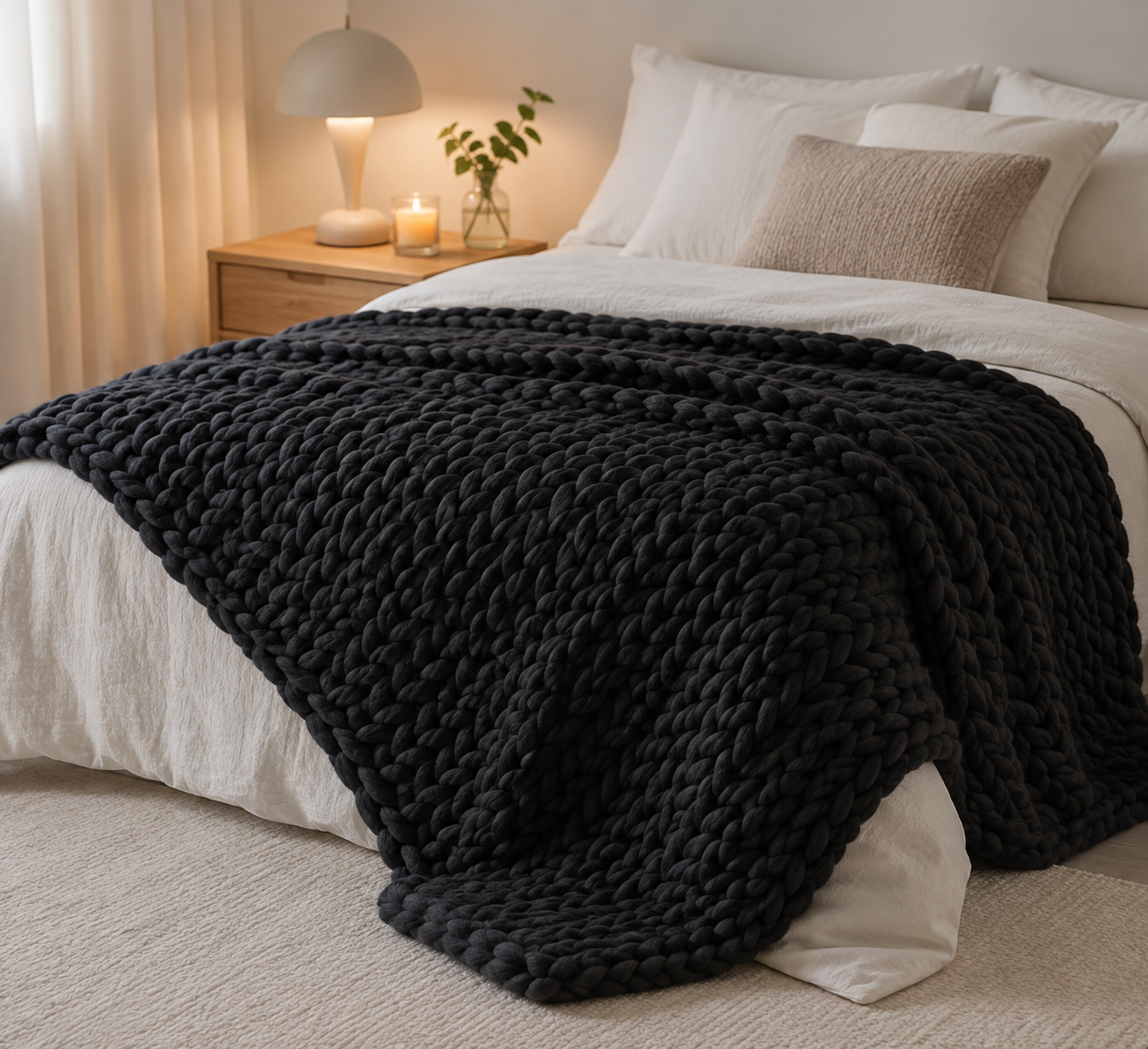 All-Season 39 x 47 Inch 3.3 lb Machine Washable Weighted Blanket