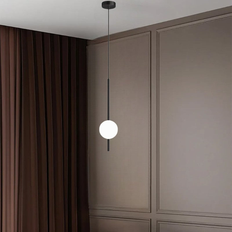 Simple Vertical Globe Hanging Light Fixture