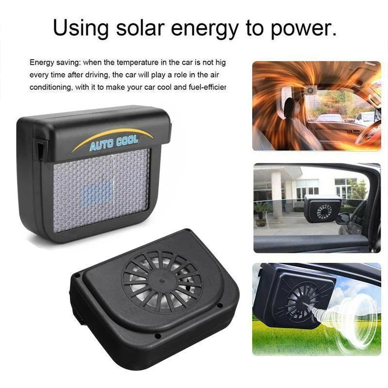 Eco-Friendly Car Window Air Circulator with Solar Power