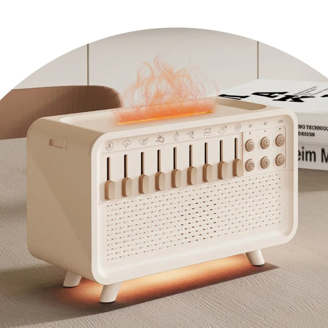 Bluetooth Speaker with 8 Sounds, Humidifier, Night Light, and Aroma Diffuser for Travel and Bedroom