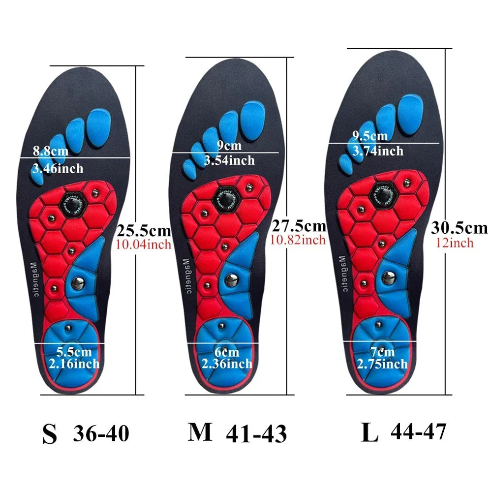 Energizing Magnetic Reflex Insoles for Foot Relief