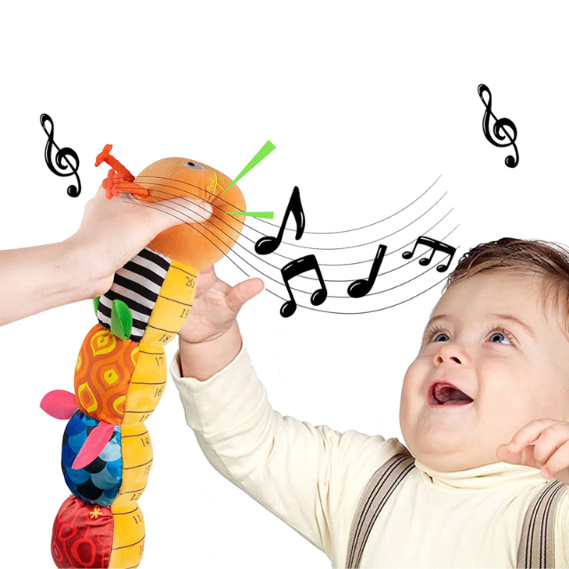 Interactive Caterpillar Toy with Sounds and Melodies for Playtime