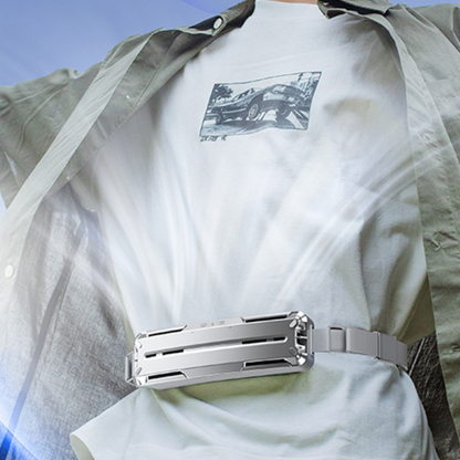 Portable Cooling Fan with Adjustable Waist Strap and Variable Speeds
