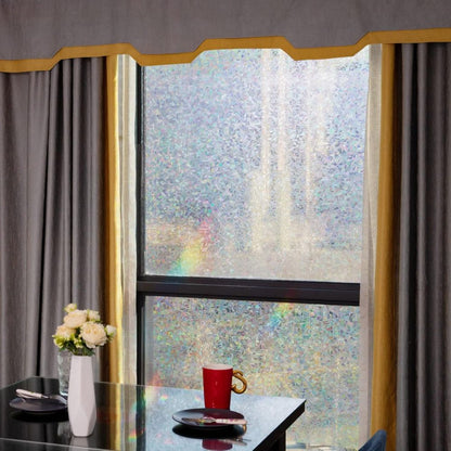 Prismatic Window Film for Sunlight and Privacy Protection