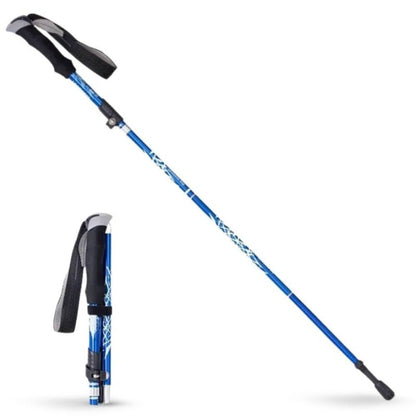 Compact Hiking Pole with Durable Steel Shaft and Slip-Resistant Handle