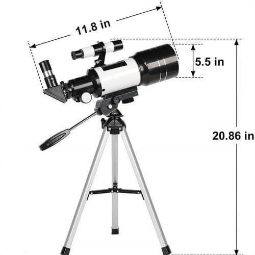 Compact Stargazing Telescope with 150x Magnification and Tripod