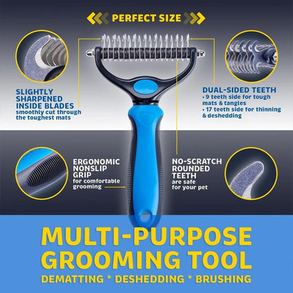 FurEase Grooming Brush for Effortless Undercoat Removal