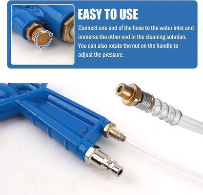 Versatile Air Cleaning Tool with Adjustable Nozzle & Quick Connect
