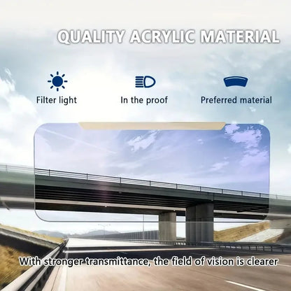 Enhanced Car Sun Shield with Polarized Lens & Flexible Mount