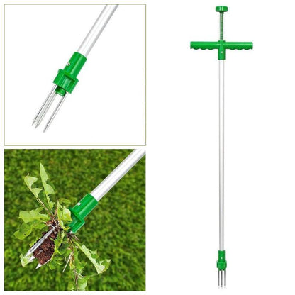 Ergonomic Weed Extractor with Steel Claw Mechanism, 50cm Handle