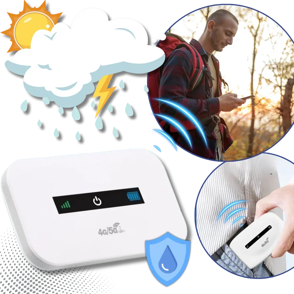 Travel-Ready WiFi Hub with 8-Hour Battery Life and Global Connectivity
