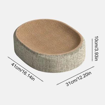 Cozy Cat Scratching Lounge with Grippy Base